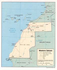 Western Sahara Map